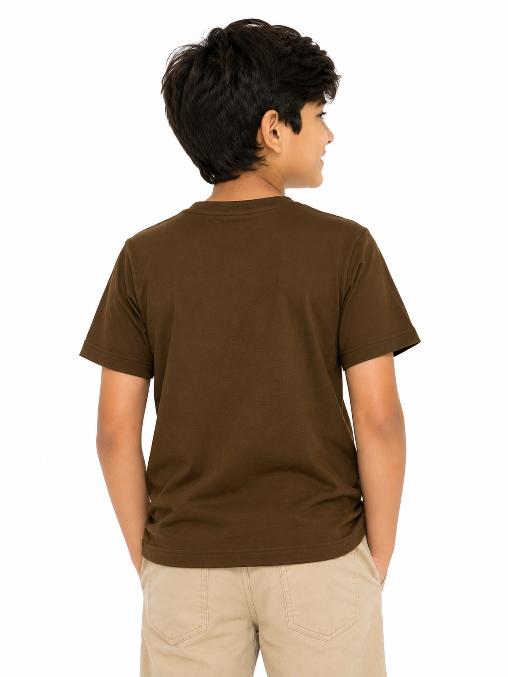Threads Mark Kids Basketball "Best Game" Graphic Cotton T-Shirt – Brown