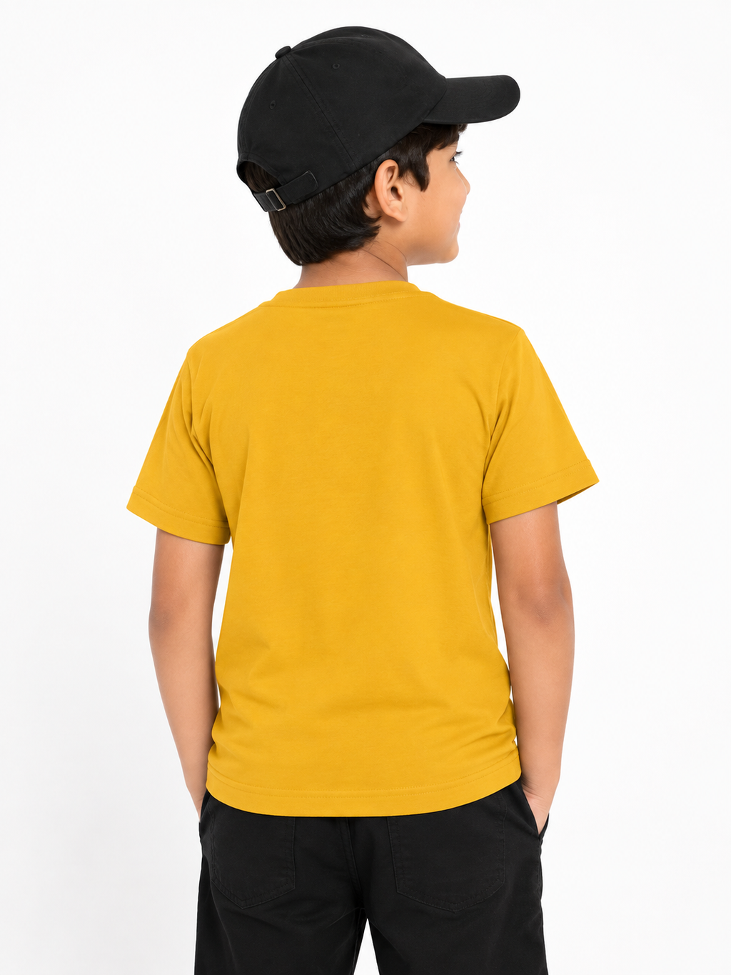 Threads Mark Kids Explorer Panda Graphic Cotton T-Shirt – Mustard Yellow