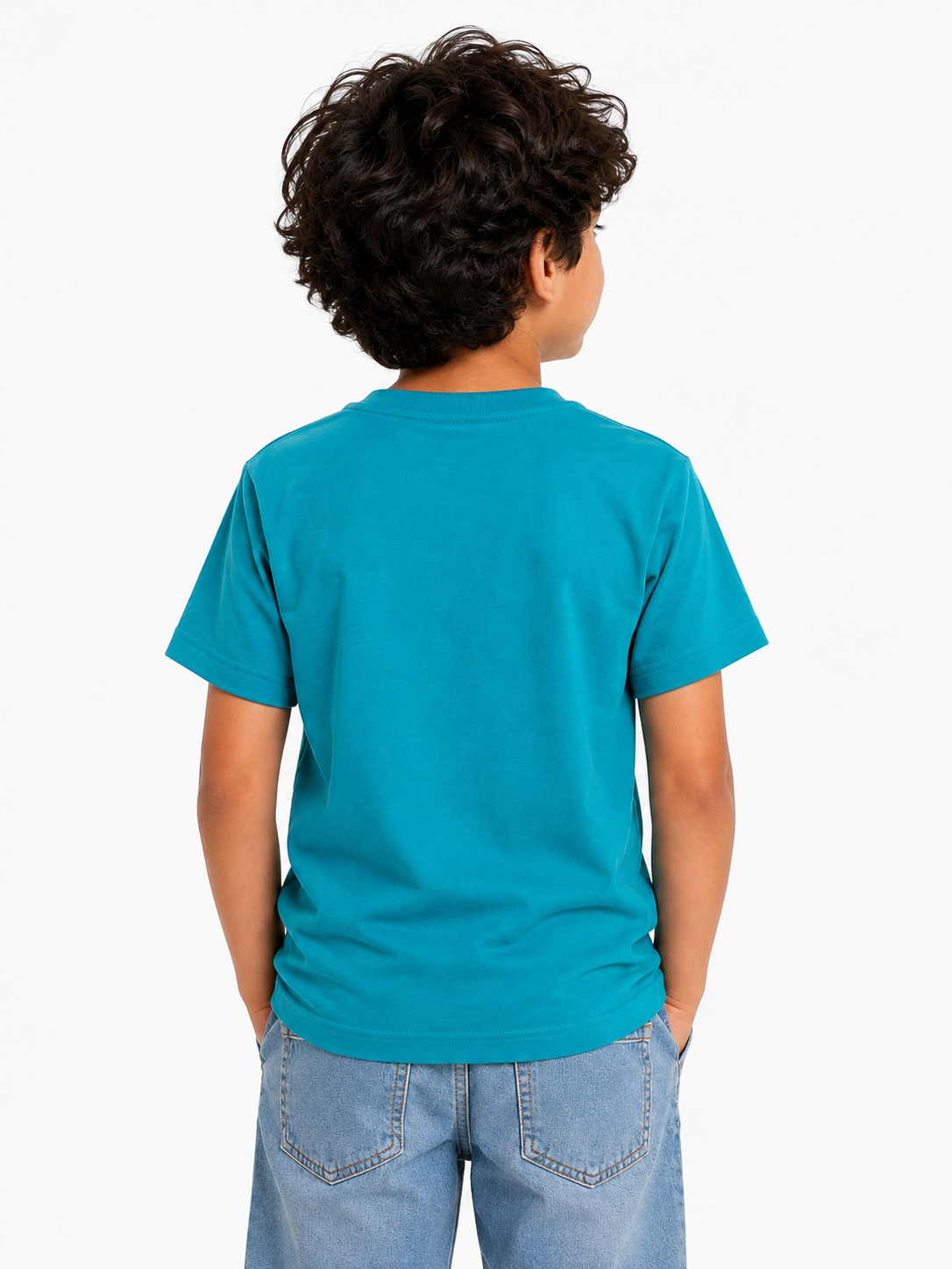 Threads Mark Kids "My Brain Has Too Many Tabs Open" Graphic Cotton T-Shirt – Turquoise Blue
