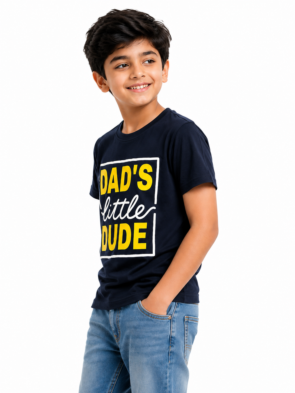 Dad's Little Dude Graphic T-Shirt for Boys