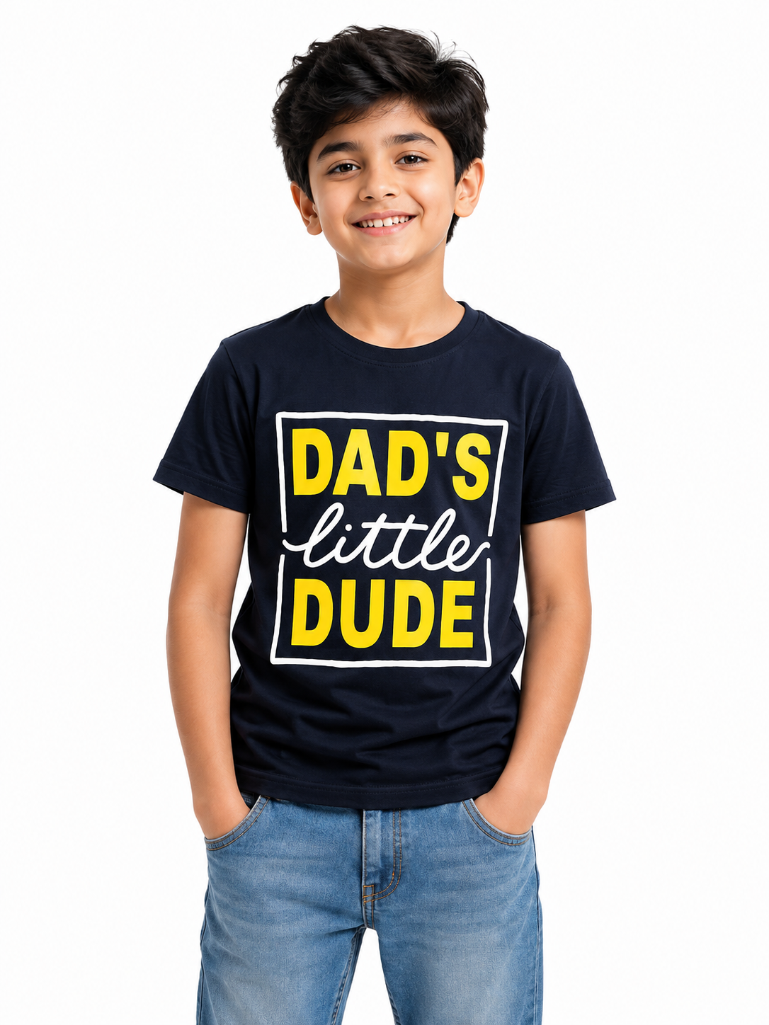 Dad's Little Dude Graphic T-Shirt for Boys