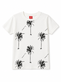 Threads Mark Kids Palm Tree Print T-Shirt – White