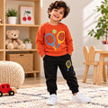 Kids Tennis Print Sweatshirt & Jogger Set | 2-Piece Sports Outfit