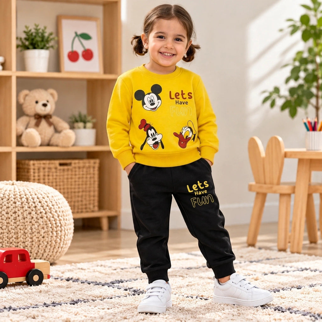 Kids Mickey & Friends Yellow Tracksuit